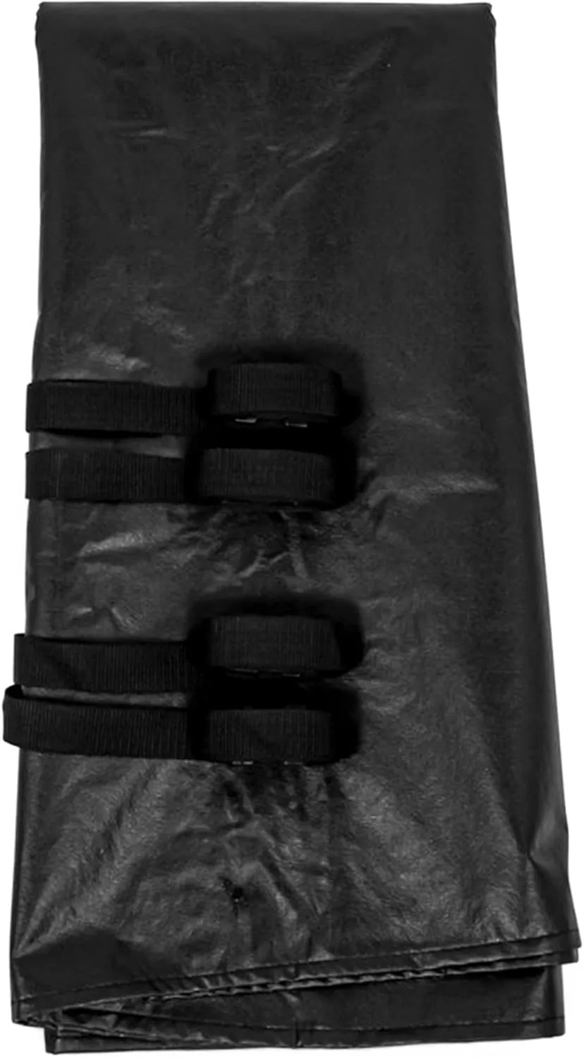 Camco Durable Compact Universal On the Go Vinyl RV Tow Car Windshield Protector from Chips and Cracks with Tool Free Installation, Black