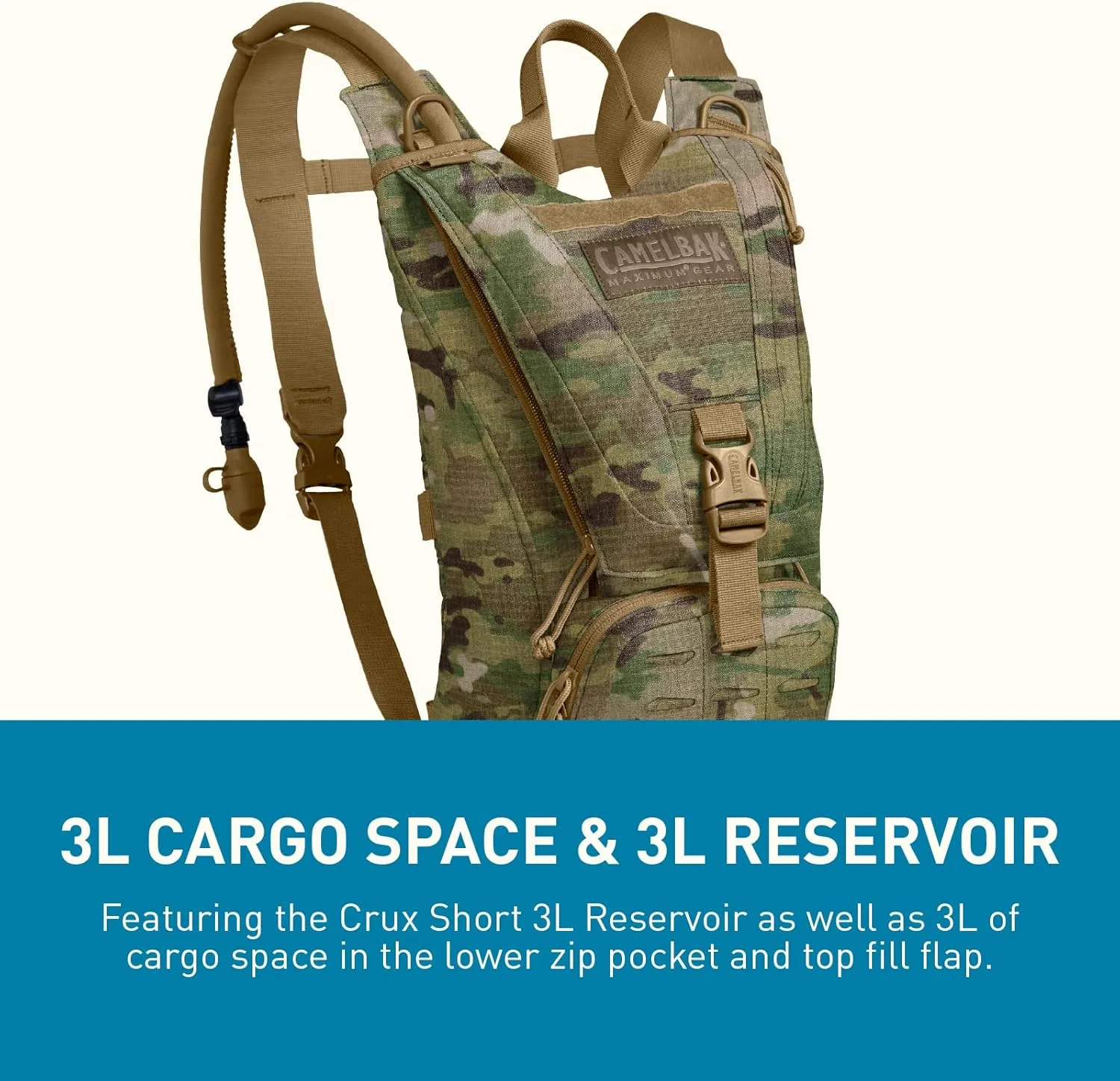 CamelBak Ambush Tactical Hydration Backpack with Mil Spec Crux Reservoir - MOLLE