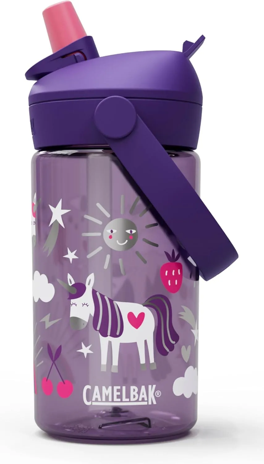CAMELBAK Thrive Flip Straw Kids Bite Valve Water Bottle 14oz Tritan Renew