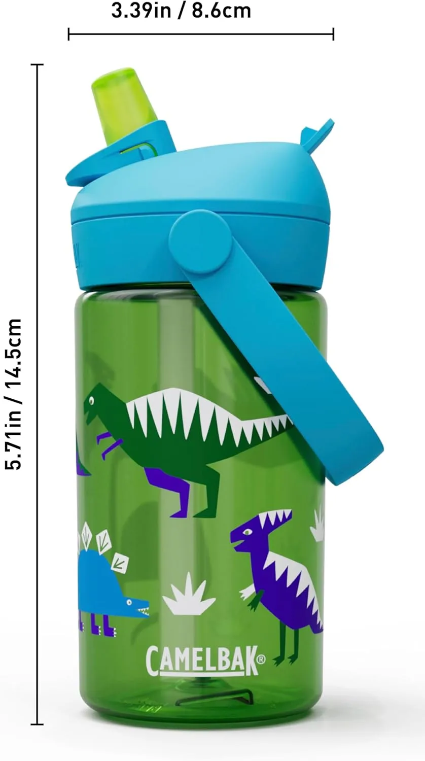 CAMELBAK Thrive Flip Straw Kids Bite Valve Water Bottle 14oz Tritan Renew