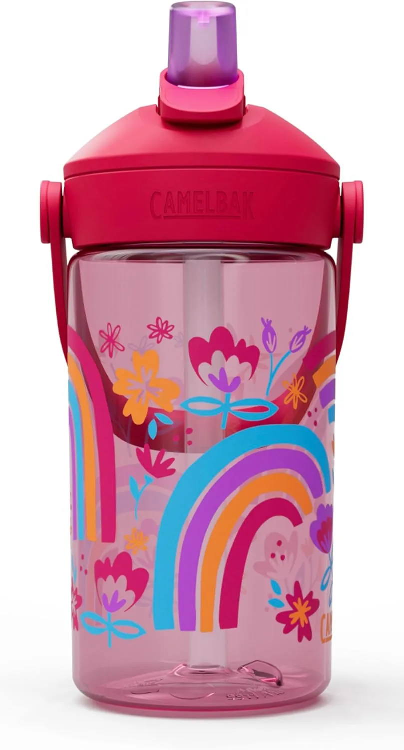 CAMELBAK Thrive Flip Straw Kids Bite Valve Water Bottle 14oz Tritan Renew