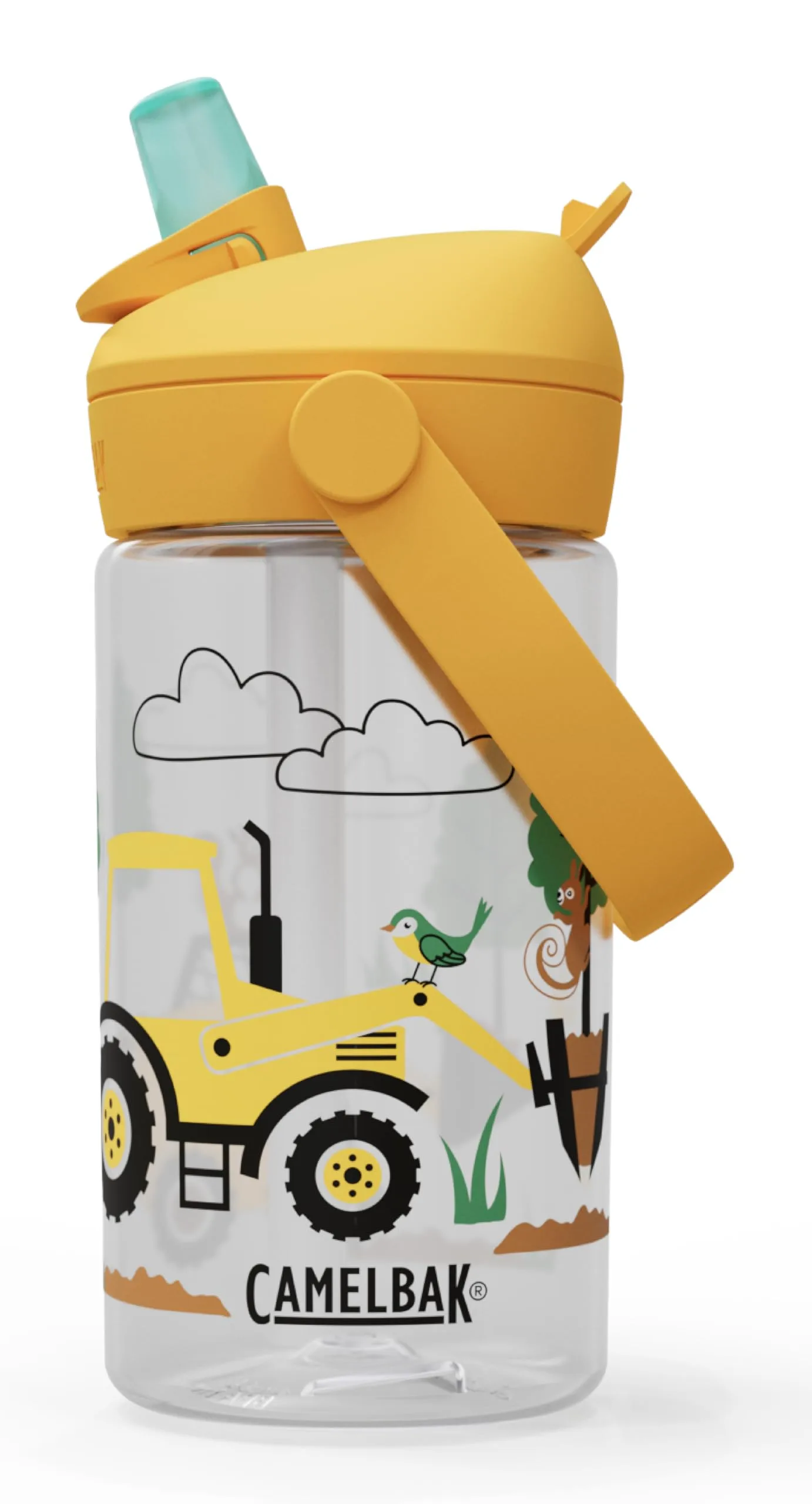CAMELBAK Thrive Flip Straw Kids Bite Valve Water Bottle 14oz Tritan Renew