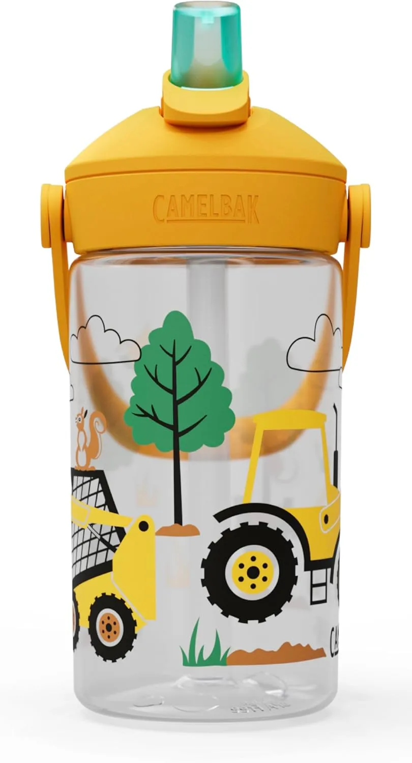 CAMELBAK Thrive Flip Straw Kids Bite Valve Water Bottle 14oz Tritan Renew