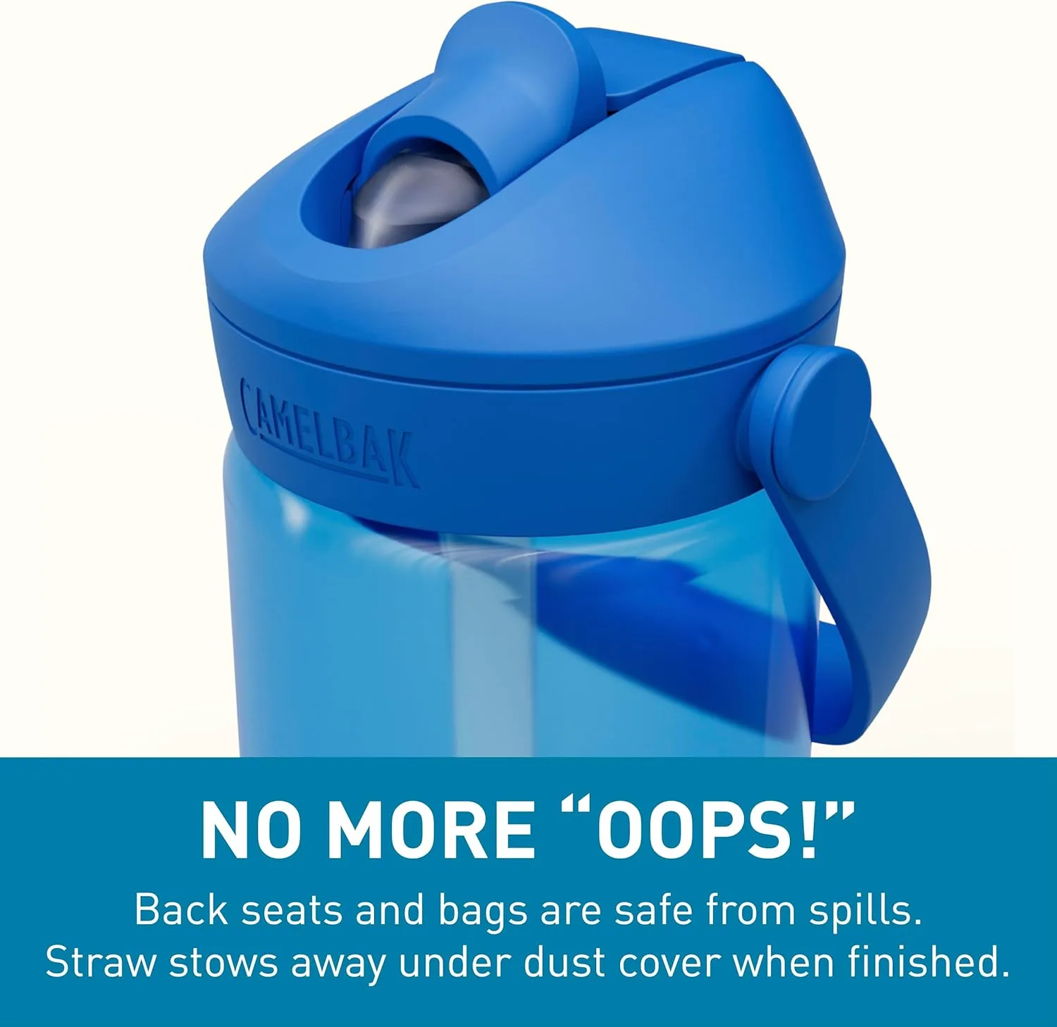 CAMELBAK Thrive Flip Straw Kids Bite Valve Water Bottle 14oz Tritan Renew