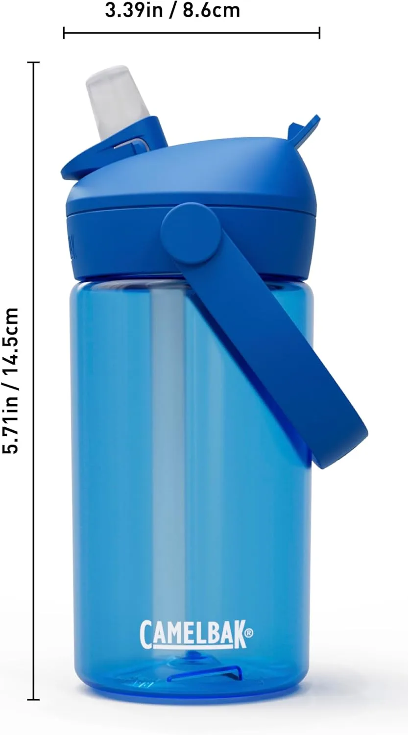 CAMELBAK Thrive Flip Straw Kids Bite Valve Water Bottle 14oz Tritan Renew