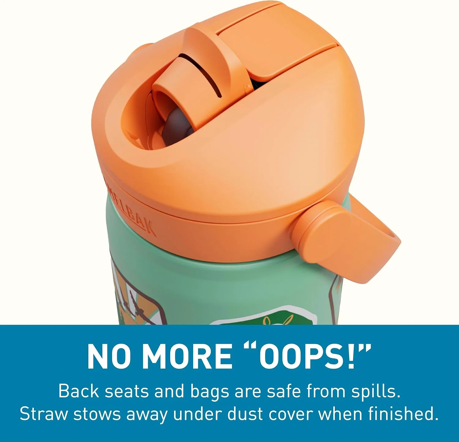 CAMELBAK Thrive Flip Straw Kids Stainless Steel Water Bottle