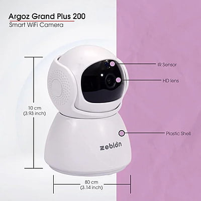 Zebion Argoz Grand Plus 200 Smart Wifi Camera Zebion Argoz Grand Plus 200 Smart Wifi Camera