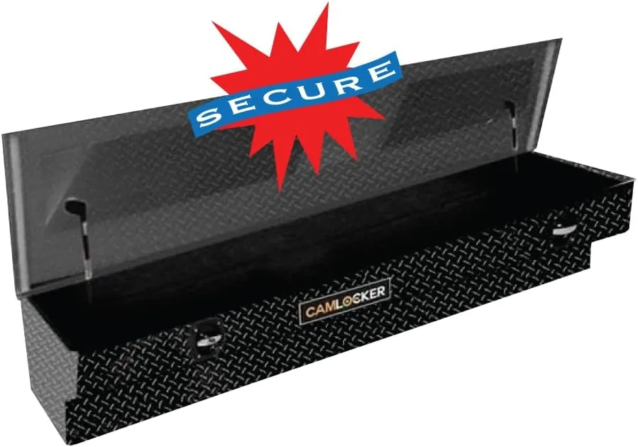 CamLocker SMB48MB 48in Aluminum Side-Mount Tool Box - Matte Black Weather-Tight