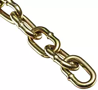 Campbell 0723367 Low Carbon Steel Straight Link Machine Chain on Reel, Brass Glo, #3 Trade, 0.14" Diameter, 50' Length