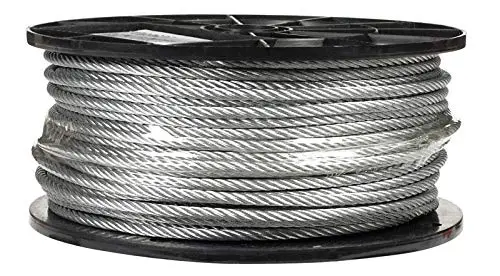 APEX Campbell Chain Galvanized Galvanized Steel 3/16 in. Dia. x 250 ft. L Aircraft Cable