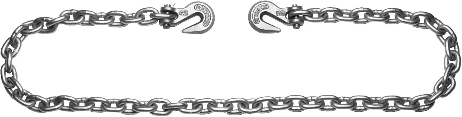 CAMPBELL 3/8 in x 20 ft Binder Chain, Grade 43, 5,400 lb WLL