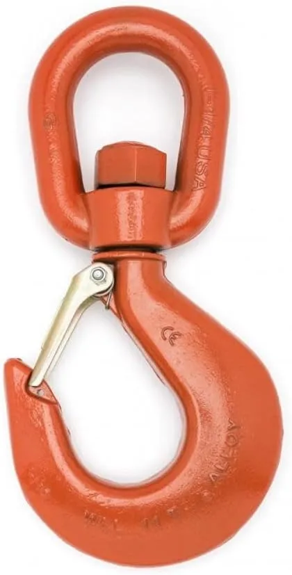 ALLOY SWVL HOIST HK W/LATCH PL #11 11T