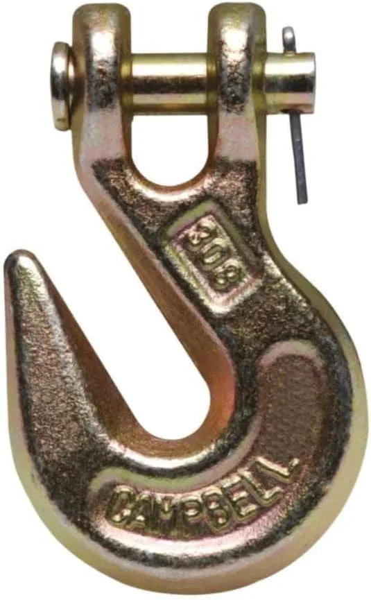 Campbell T9503415 5/16" Yellow Chromate Grade 70 Clevis Grab Hook