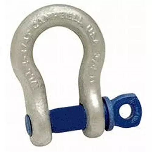 CAMPBELL Anchor Shackle, Screw Pin, 5/16" — 1,500 lb WLL, Galvanized