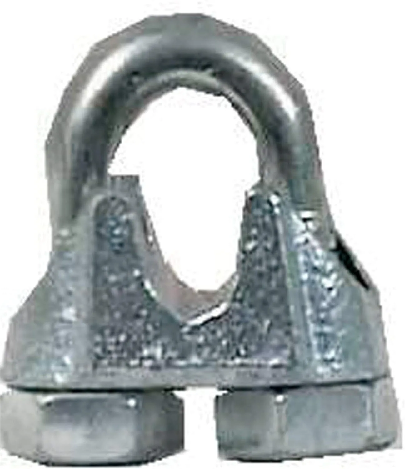Campbell T7670419 3/32" - 1/8" Wire Rope Clip, Malleable Iron, Galvanized, (Pack of 10)
