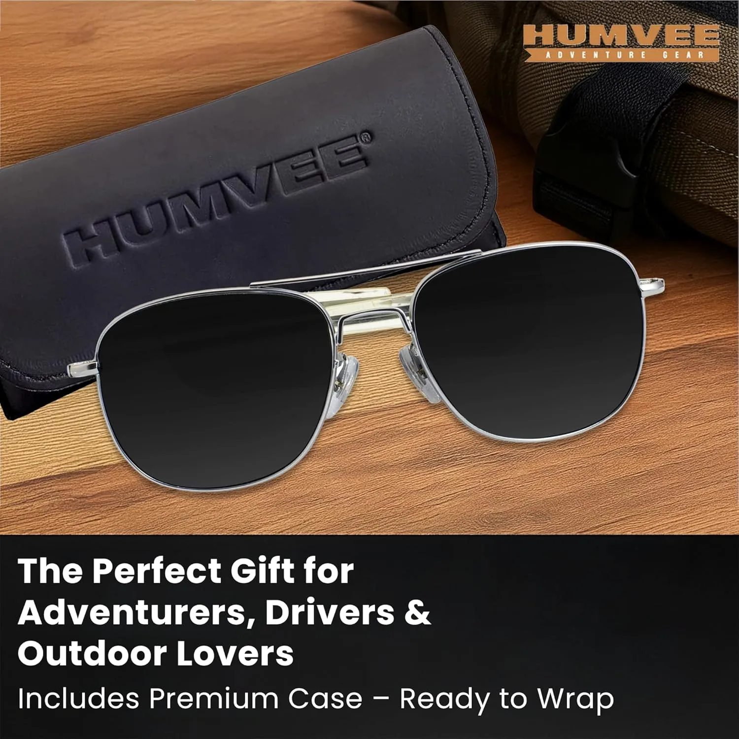 CAMPCO HUMVEE Polarized Aviator Pilot Sunglasses