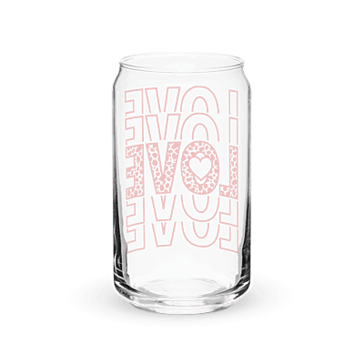 Love Stack Can-shaped glass