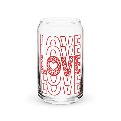 Love Stack Can-shaped glass