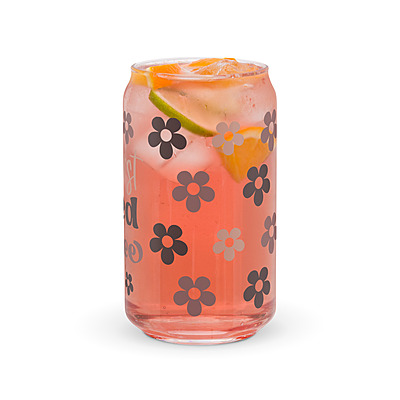 But First Iced Coffee Can-shaped glass