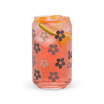 But First Iced Coffee Can-shaped glass