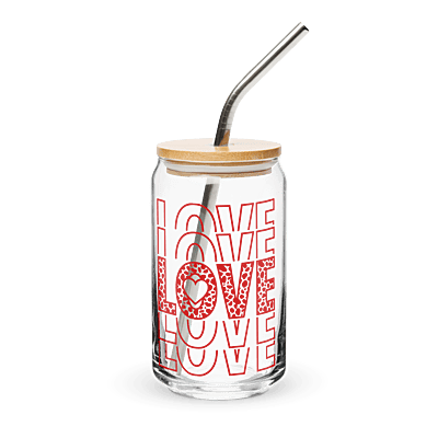 Love Stack Can-shaped glass