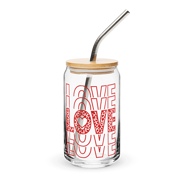 Love Stack Can-shaped glass