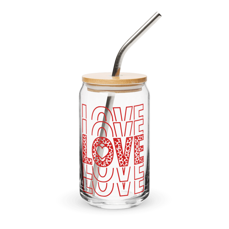 Love Stack Can-shaped glass