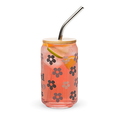 But First Iced Coffee Can-shaped glass