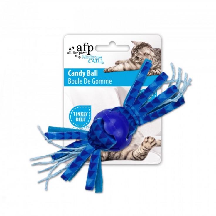 ALL FOR PAWS CANDY BALL - BLUE CAT TOY ALL FOR PAWS CANDY BALL - BLUE CAT TOY