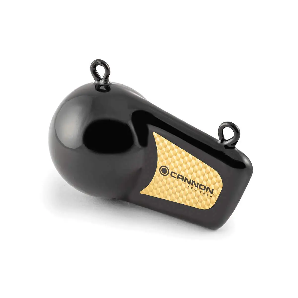 CANNON Downrigger Flash Weight Black Vinyl with Gold Prism