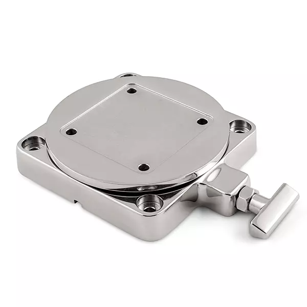 Cannon 1903002 Low-Profile Swivel Downrigger Mounting Base, Stainless Steel