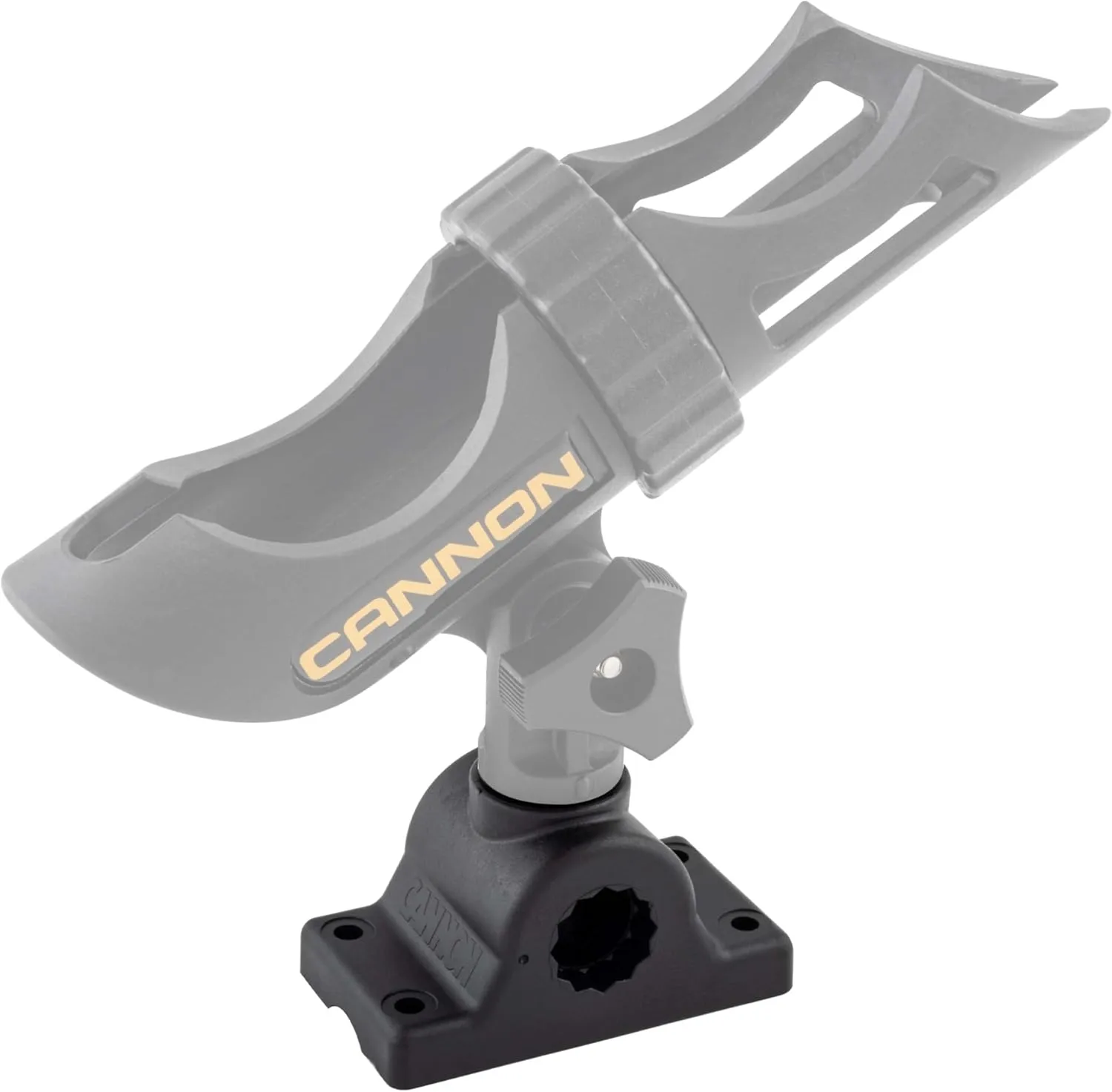 Cannon 1907060 Three-Position Adjustable Rod Holder Side / Deck Mount Adapter (Adapter Only)