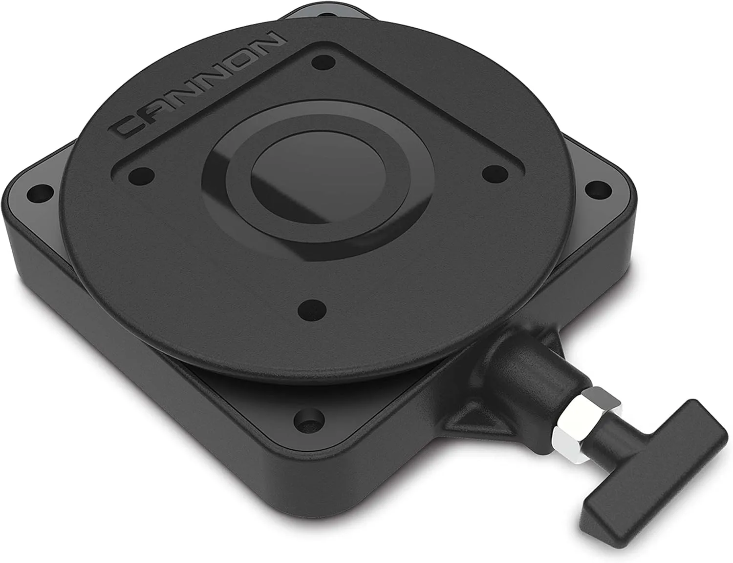 Cannon 2207003 Low-Profile Swivel Downrigger Mounting Base - Black Composite