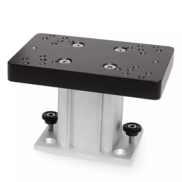 Cannon Aluminum Fixed Base Downrigger Pedestal - 4"