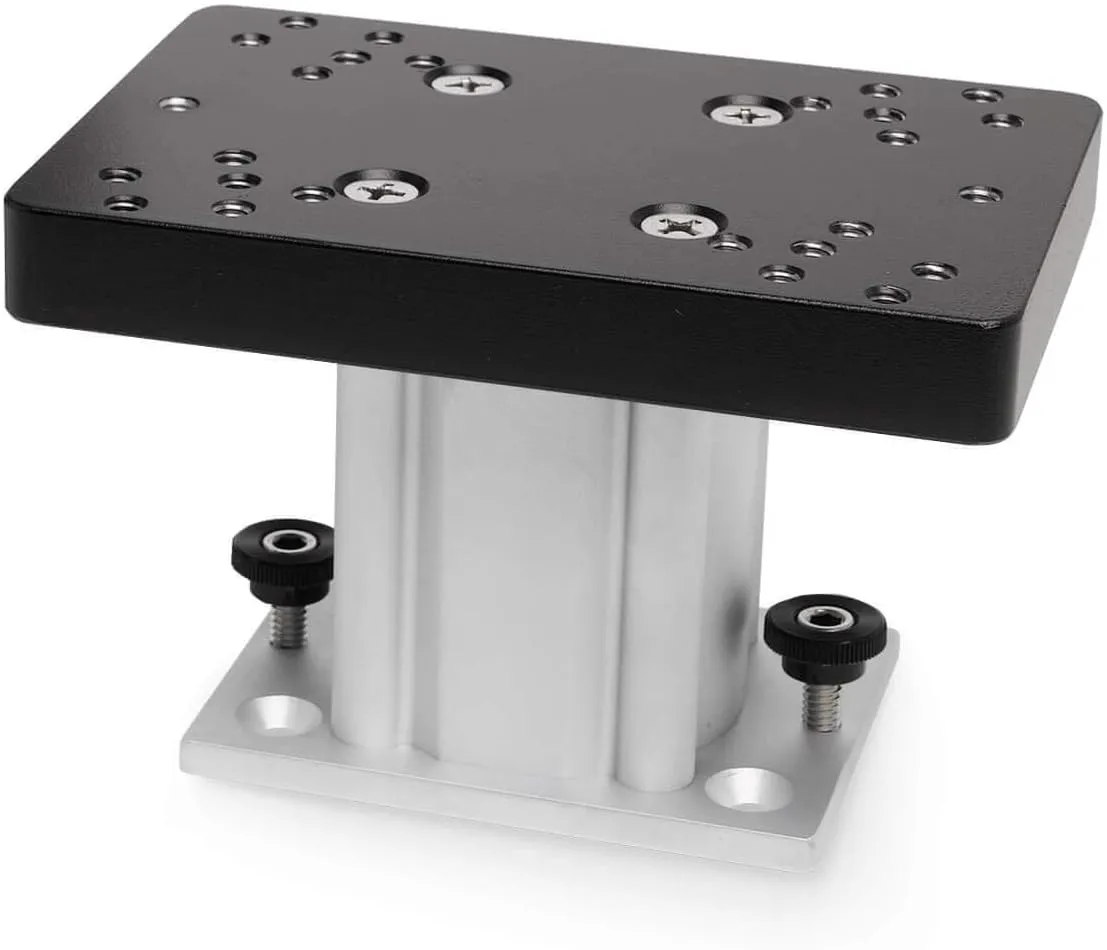 Cannon Aluminum Fixed Base Downrigger Pedestal - 4"