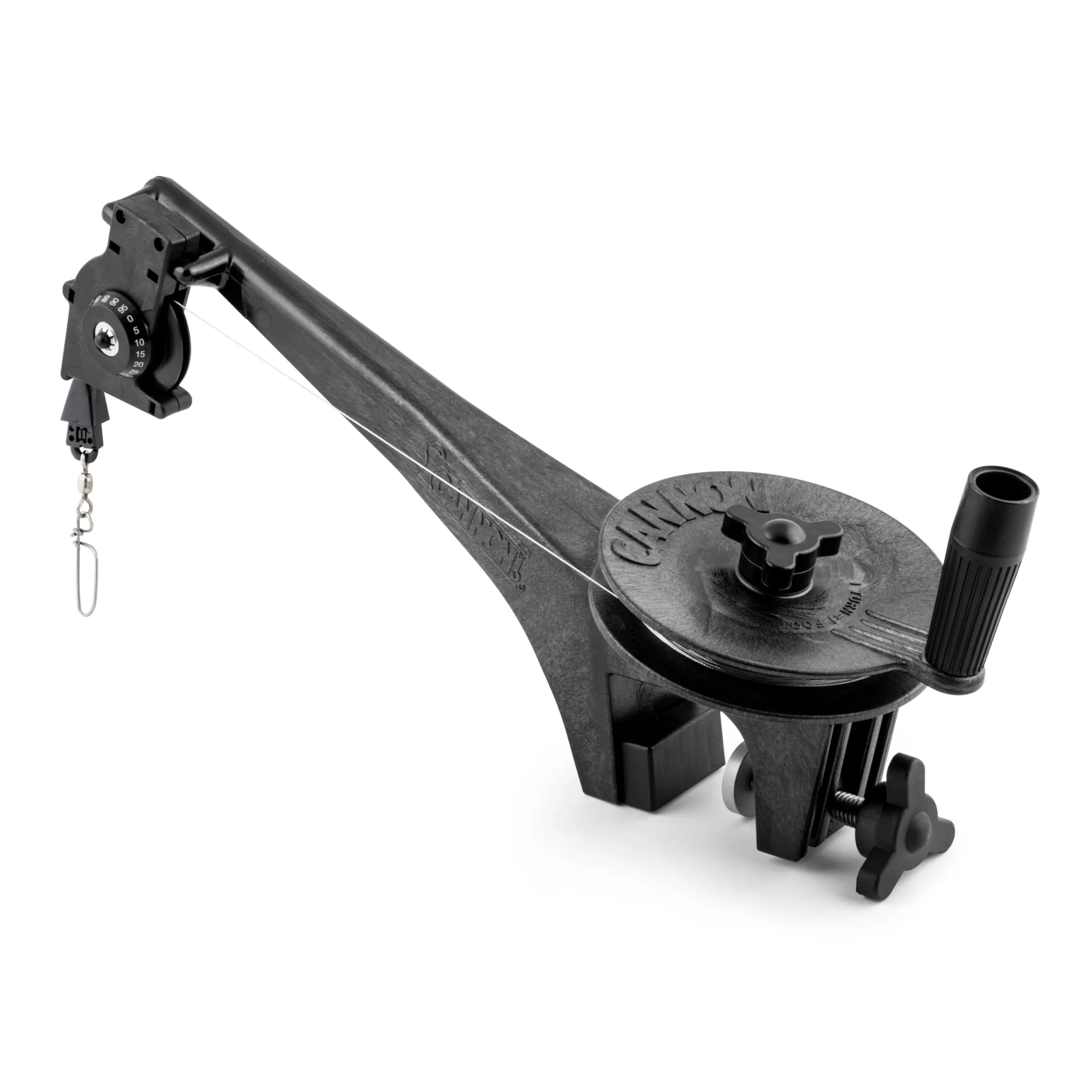 CANNON Manual Downrigger for Small Boats, Compact Saltwater-Resistant