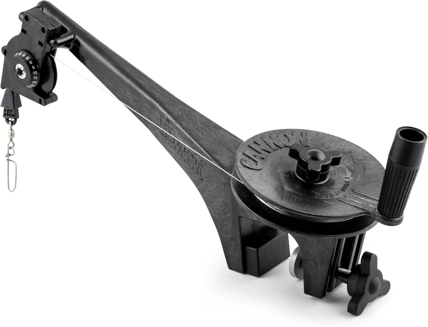 CANNON Manual Downrigger for Small Boats, Compact Saltwater-Resistant