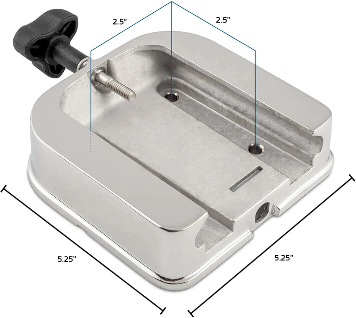 Cannon Unisex Adult Modern Downrigger Mounting Base, US