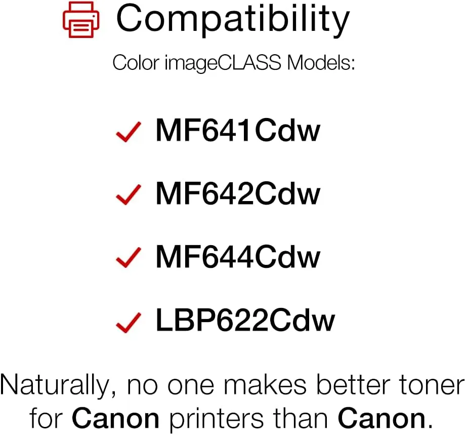 Canon Genuine Toner Cartridge 054H High-Yield for imageCLASS Printers