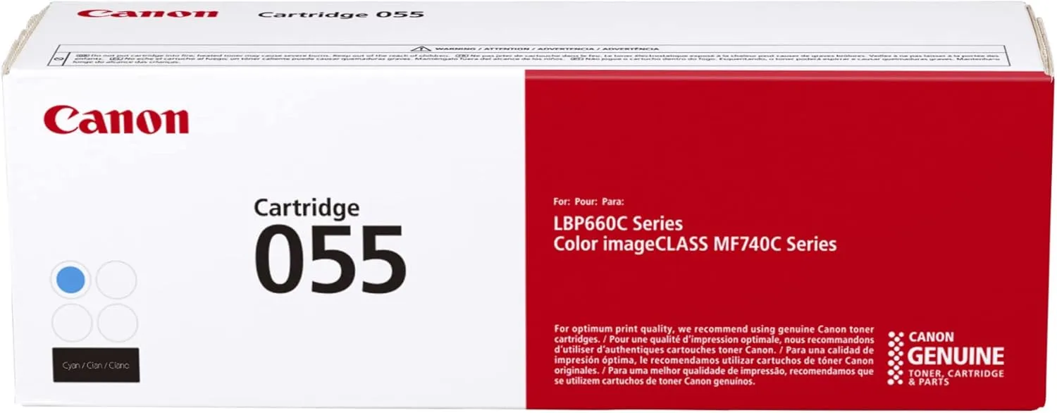 Canon Genuine 055 Toner Cartridge for Color imageCLASS and LBP664Cdw Printers