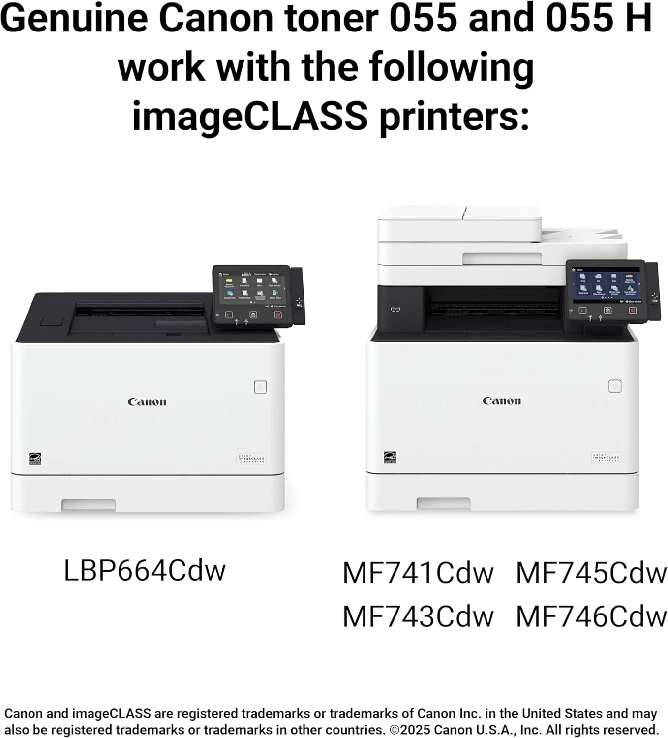 Canon Genuine 055 Toner Cartridge for Color imageCLASS and LBP664Cdw Printers