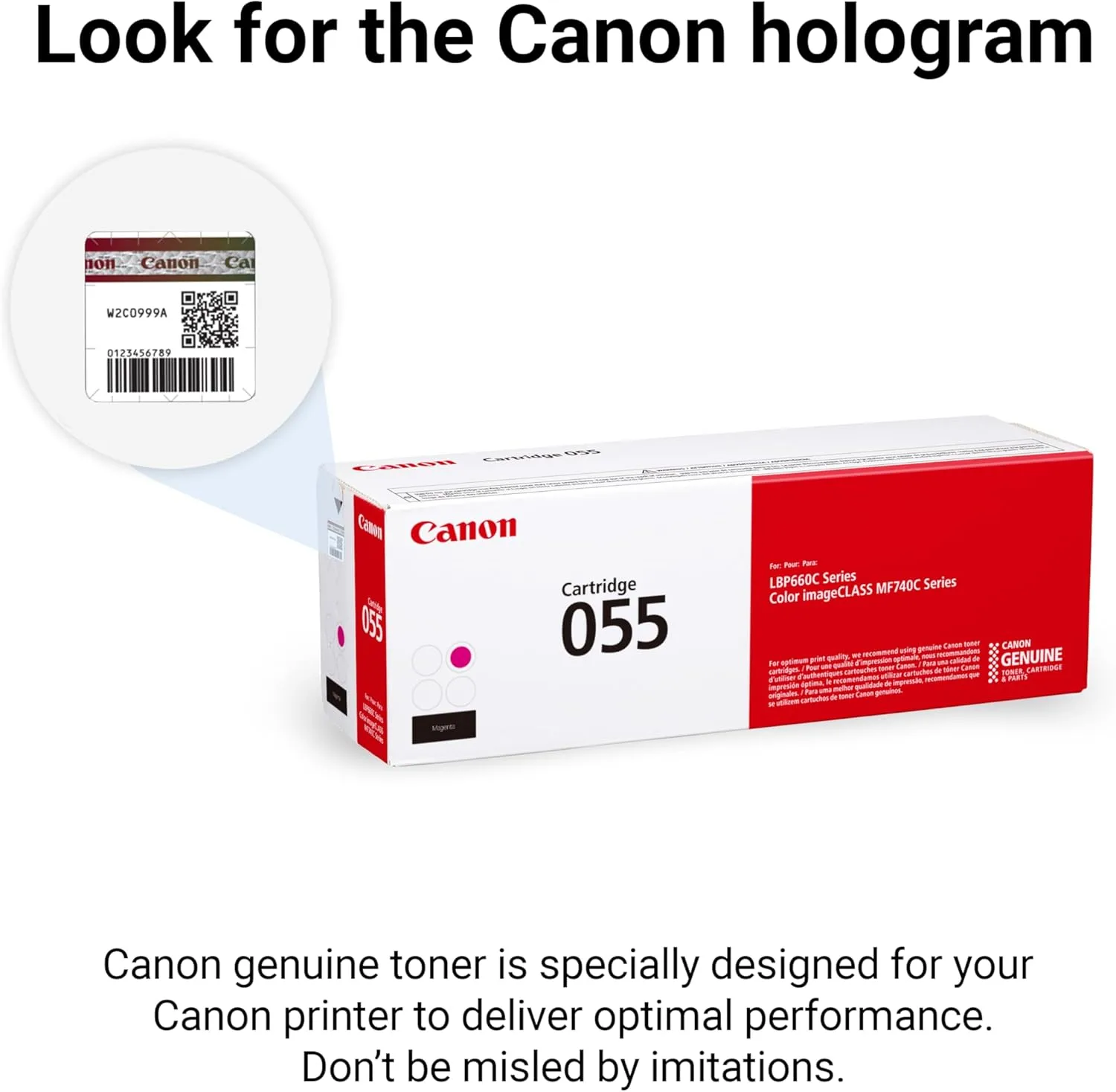 Canon Genuine 055 Toner Cartridge for Color imageCLASS and LBP664Cdw Printers