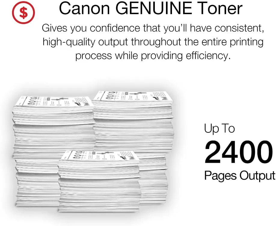 Canon Genuine Toner Cartridge 137 Black (9435B001), 1-Pack ImageCLASS MF212w, MF216n, MF217w, MF244dw, MF247dw, MF249dw, MF227dw, MF229dw, MF232w, MF236n, LBP151dw, D570 Laser Printers