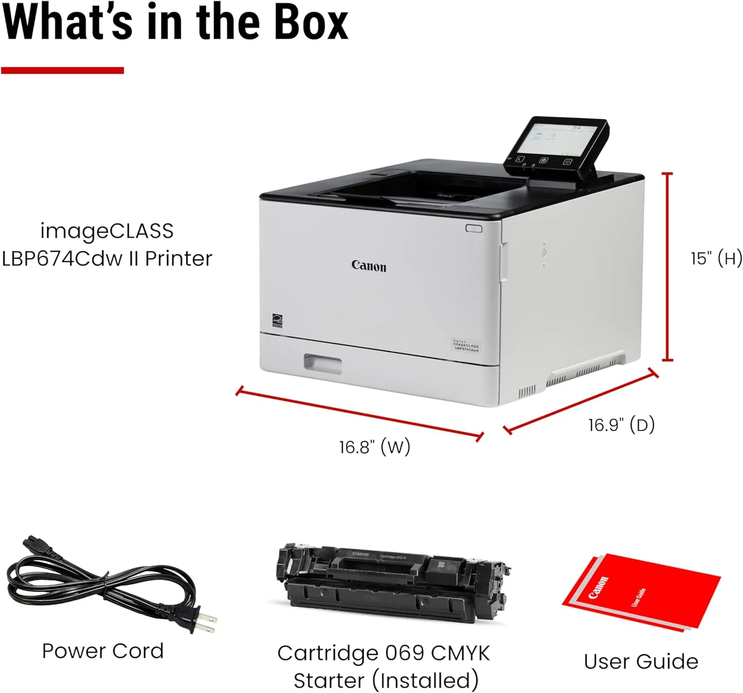 CANON Color imageCLASS LBP674Cdw Wireless Duplex Laser Printer