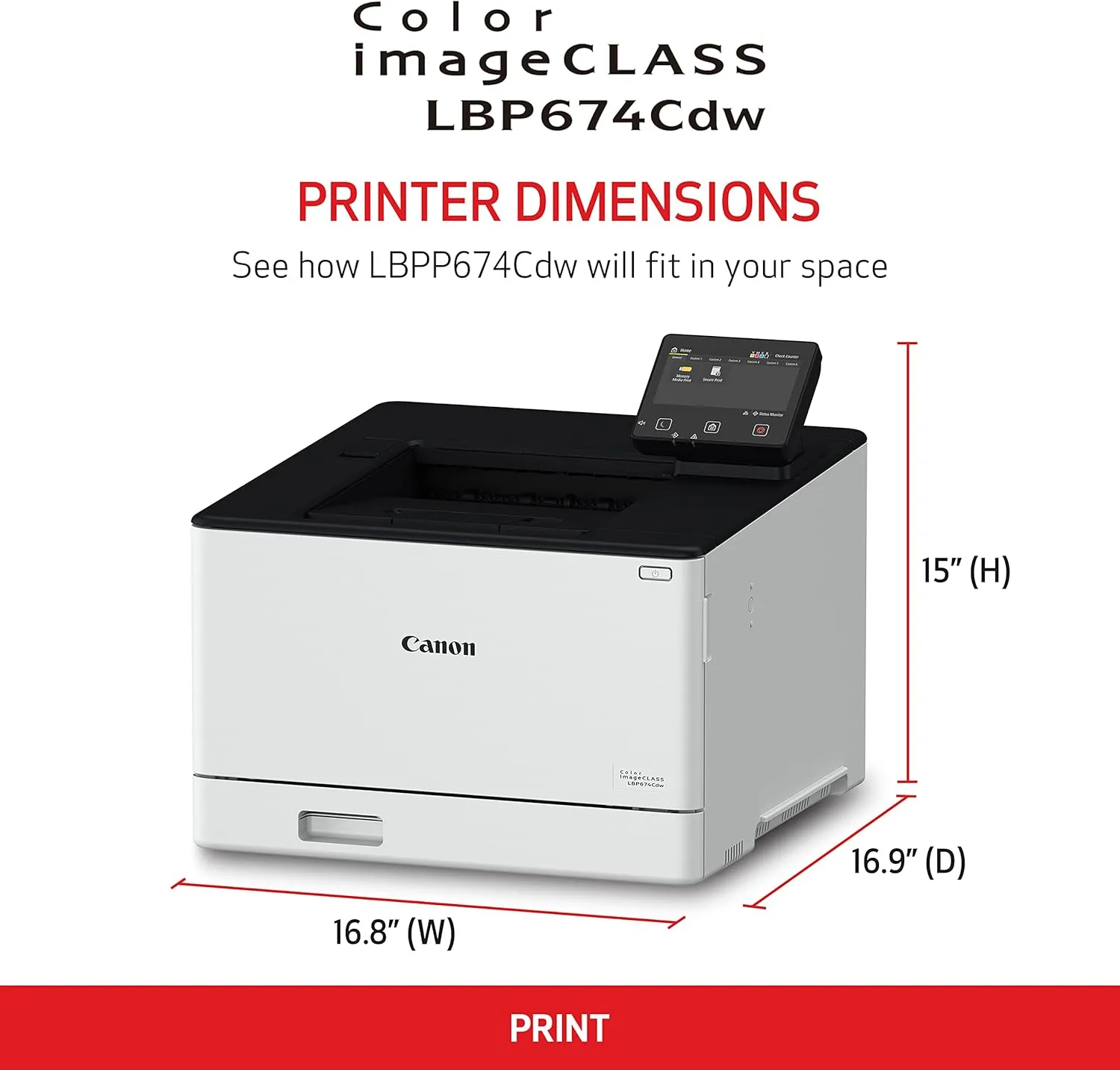 CANON Color imageCLASS LBP674Cdw Wireless Duplex Laser Printer