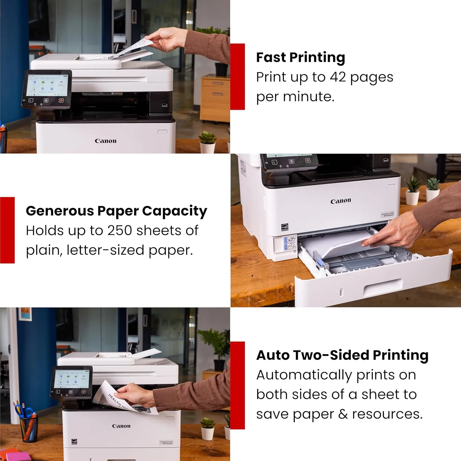 Canon imageCLASS MF465dw II - Wireless Duplex Laser Printer with Print, Copy, Scan, Fax, Expandable Paper Capacity and 3 Year Limited Warranty, 42 PPM New Model