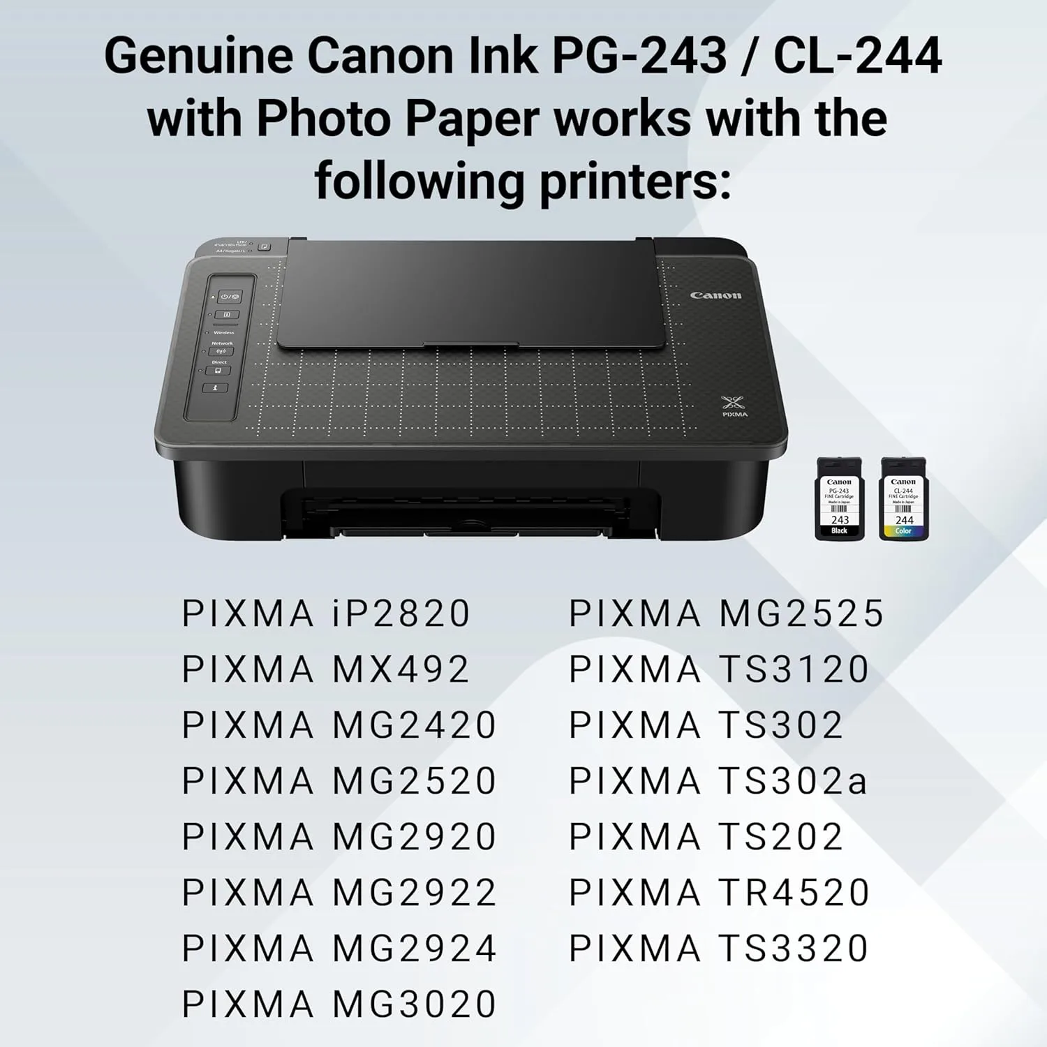 Canon PG-243 / CL-244 Genuine Ink Value Pack (2 Cartridges)