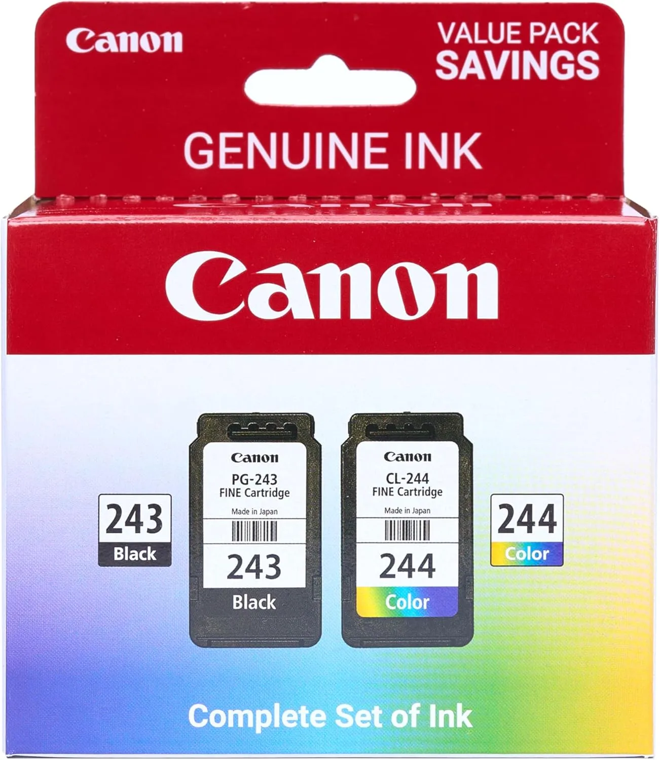 Canon PG-243 / CL-244 Genuine Ink Value Pack (2 Cartridges)