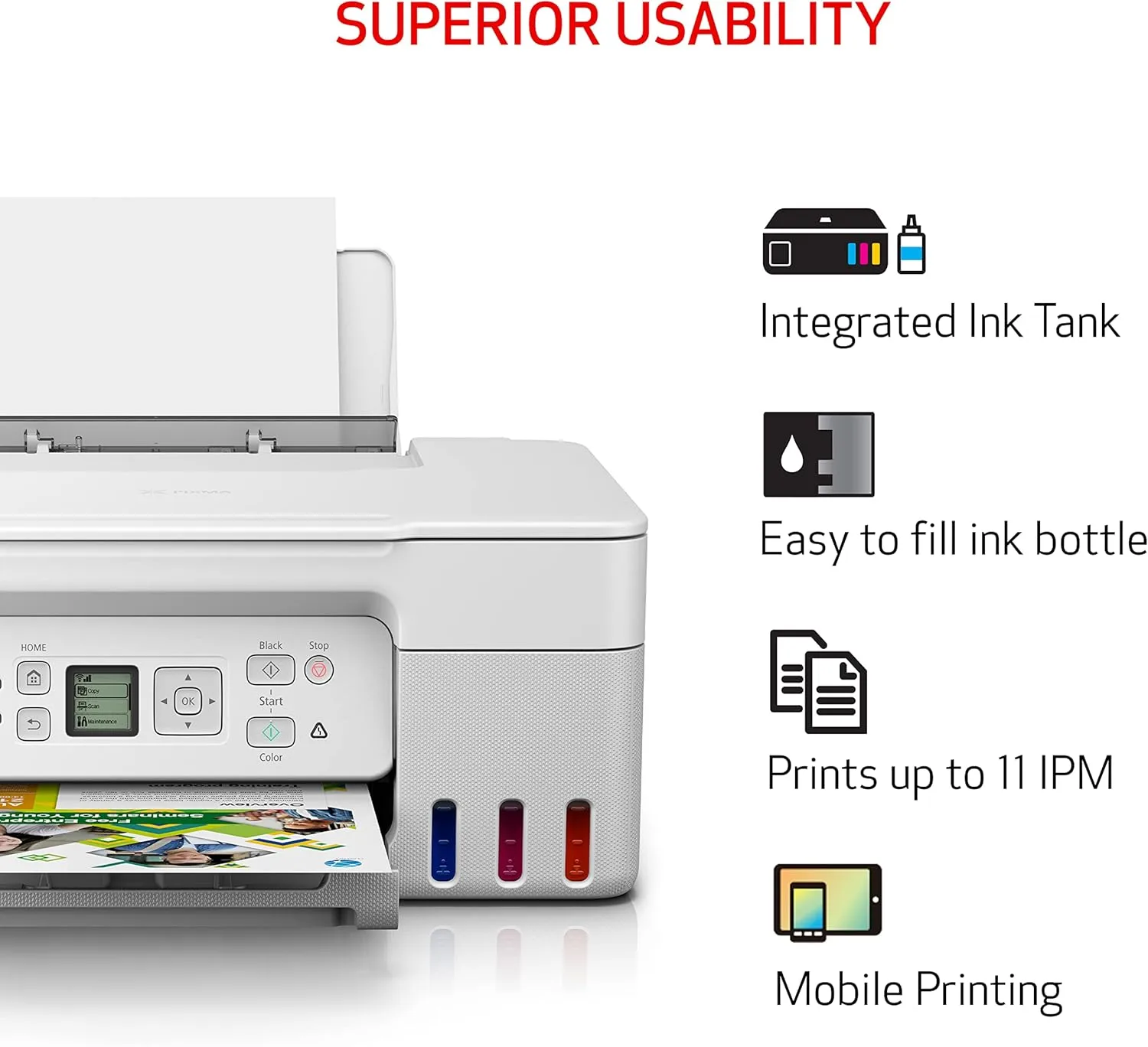 Canon PIXMA G3270 MegaTank Wireless All-in-One Inkjet Printer