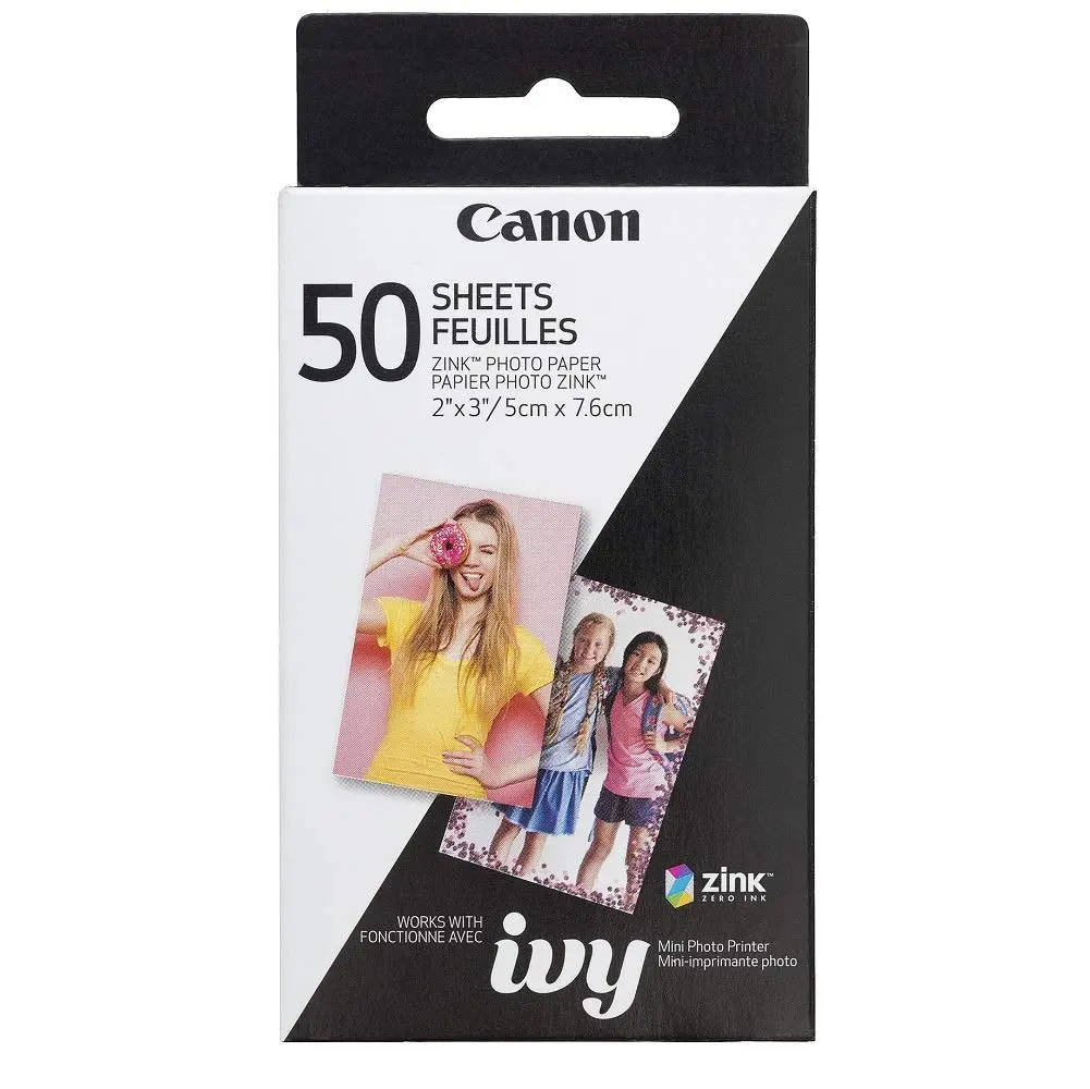 CANON ZINK Photo Paper Pack 2 x 3-inch Glossy Peel-Off Adhesive